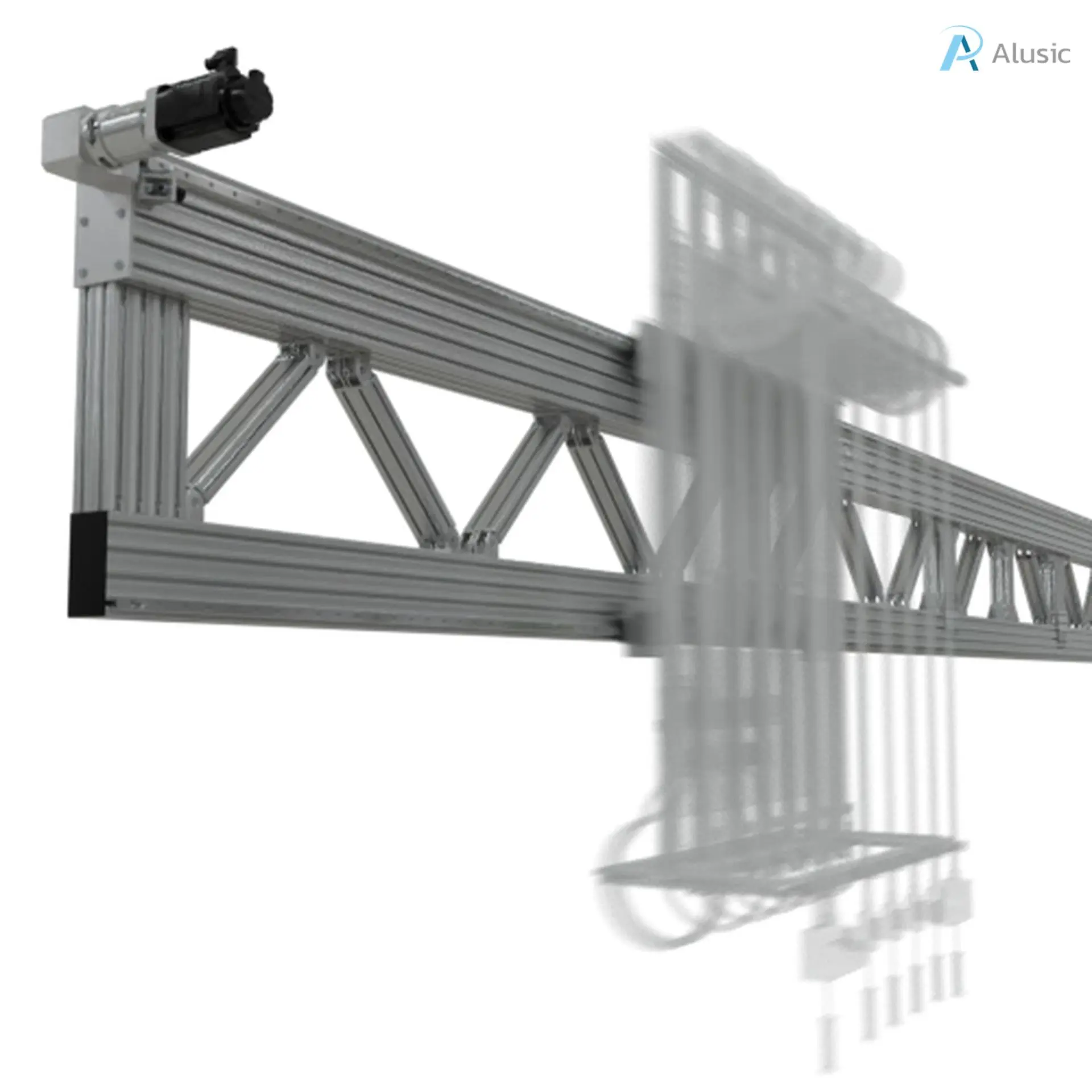 Single axis actuator for long spans