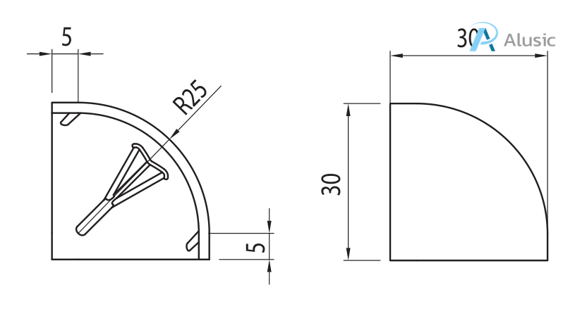 Alusic Bracket cover