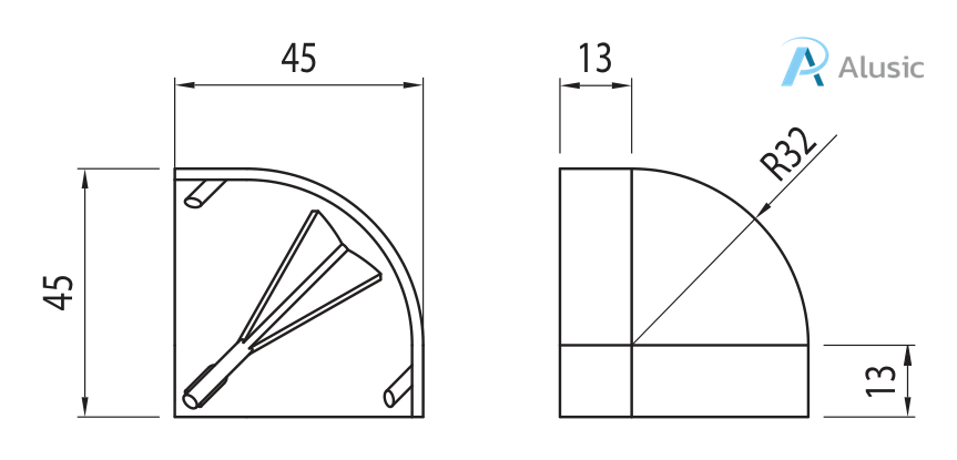 Alusic Bracket cover