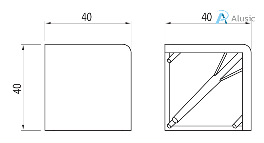 Alusic Bracket cover