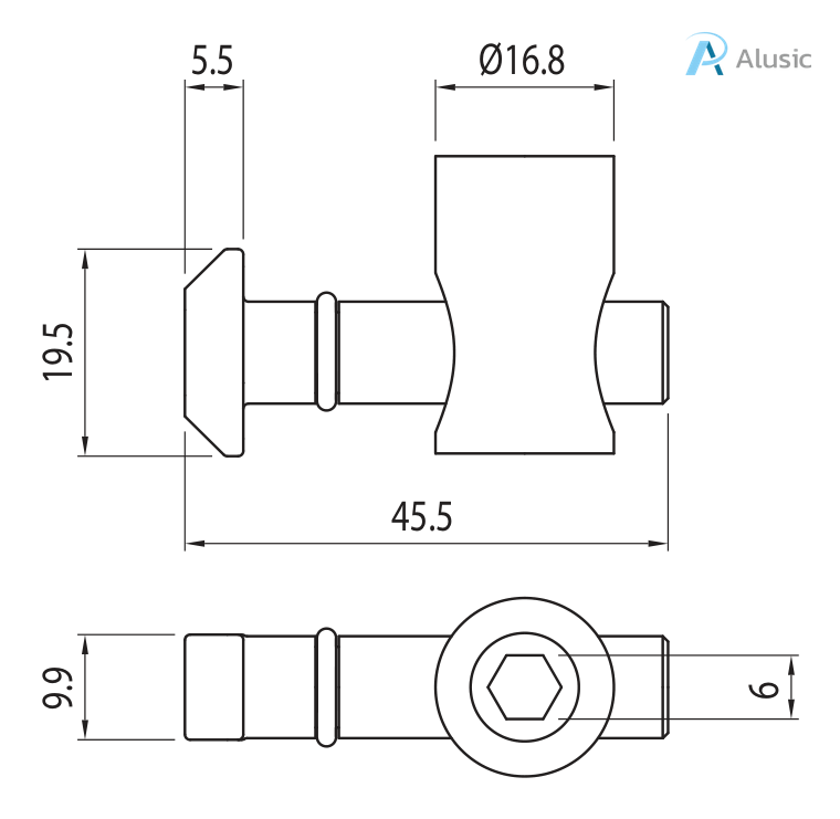 Alusic Quick connector