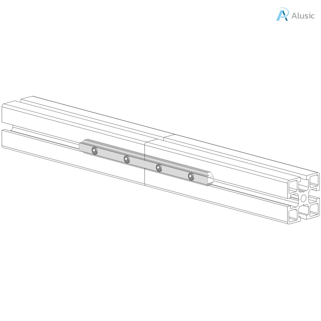 Alusic 180 mm profile connector