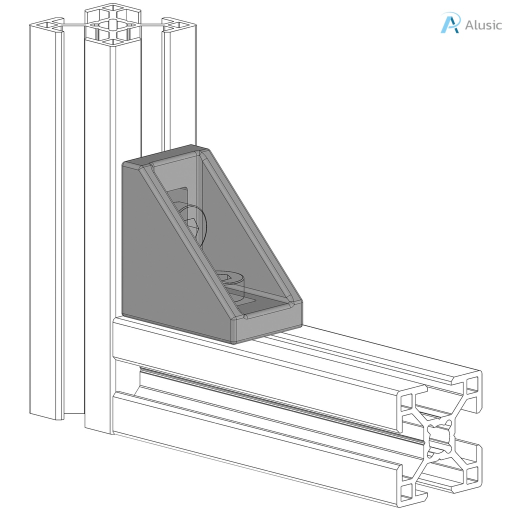Alusic 25x40 bracket