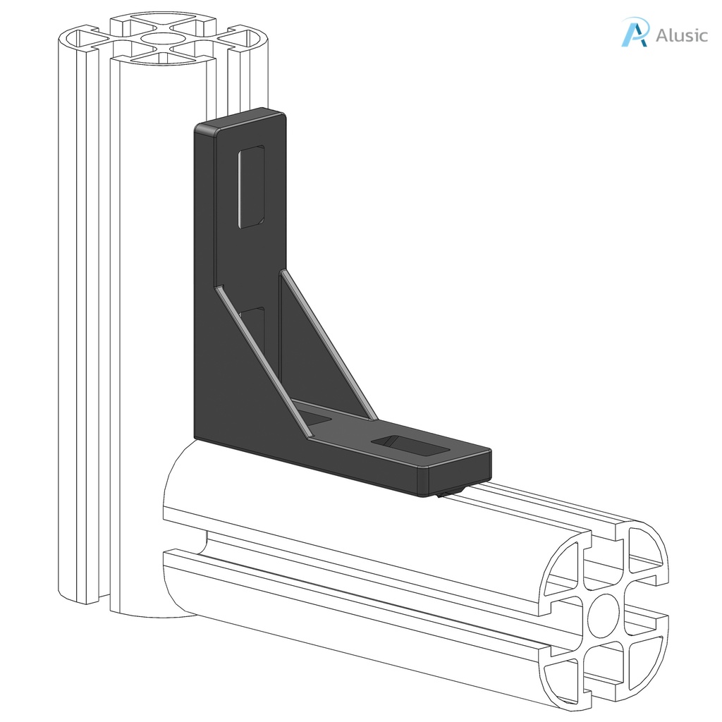Alusic 25x80 bracket