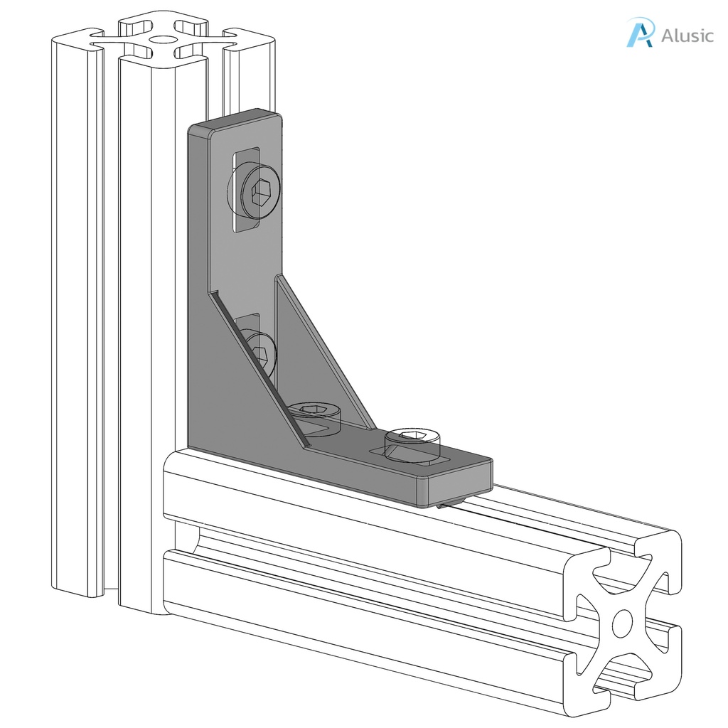 Alusic 25x80 bracket