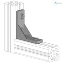 Alusic 25x80 bracket