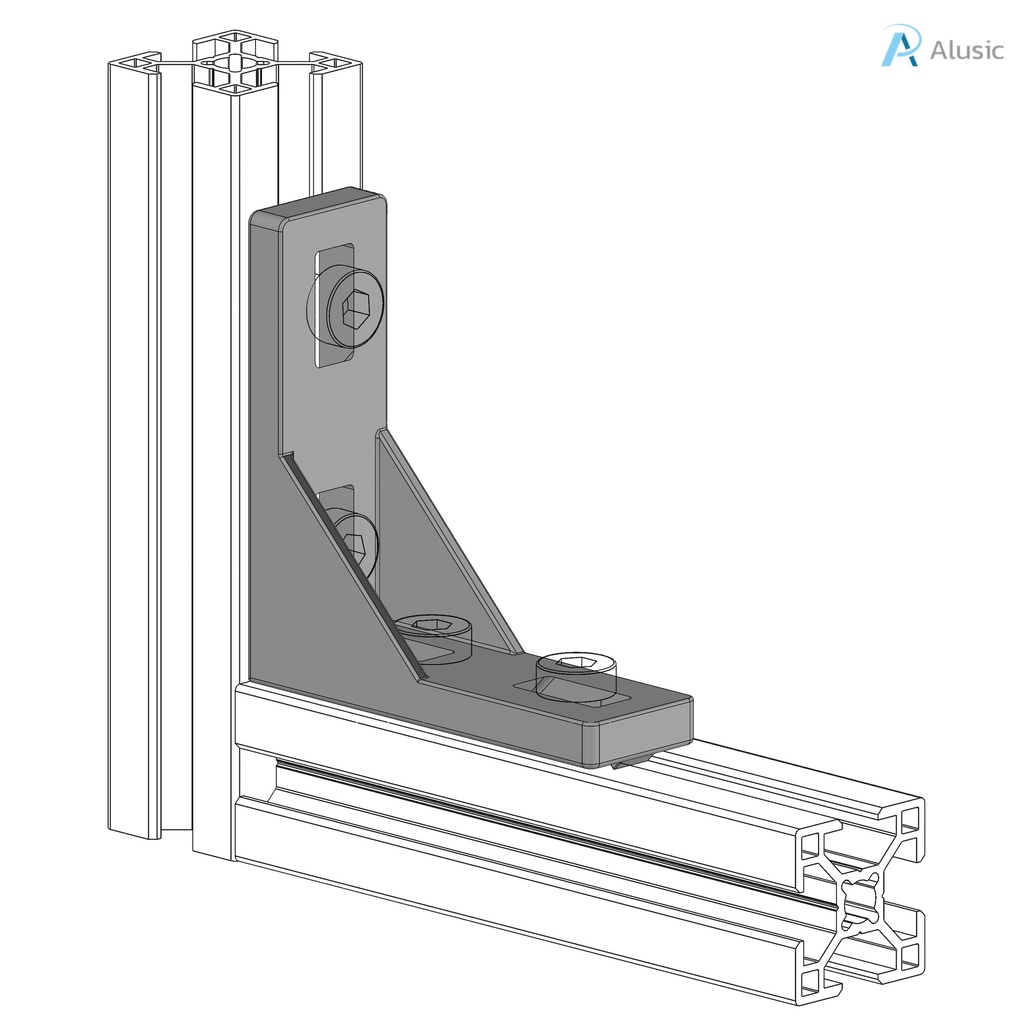 Alusic 25x80 bracket