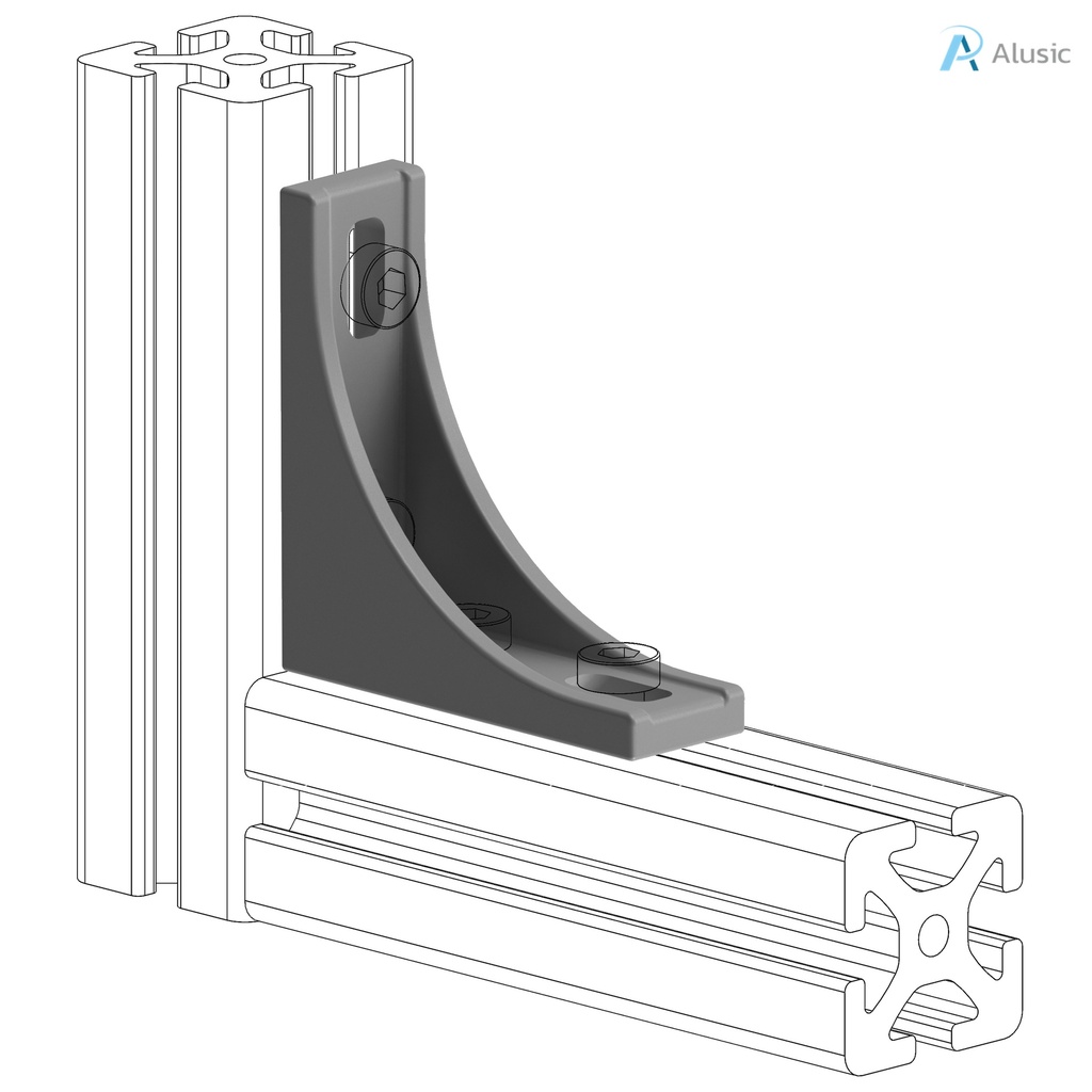 Alusic 25x80 bracket