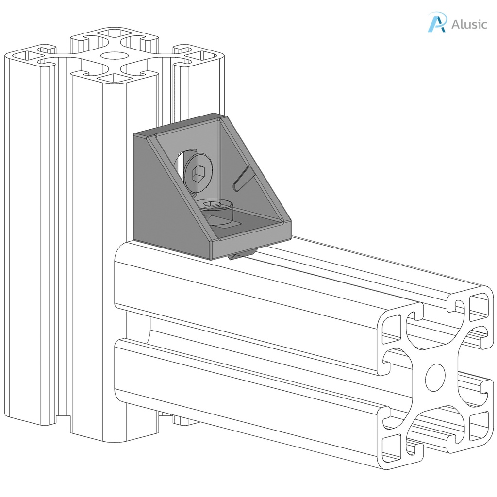 Alusic 27x27 bracket
