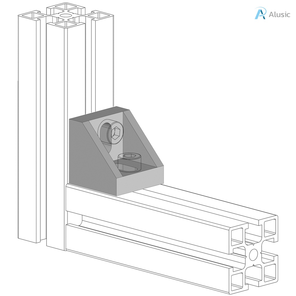 Alusic 27x27 bracket