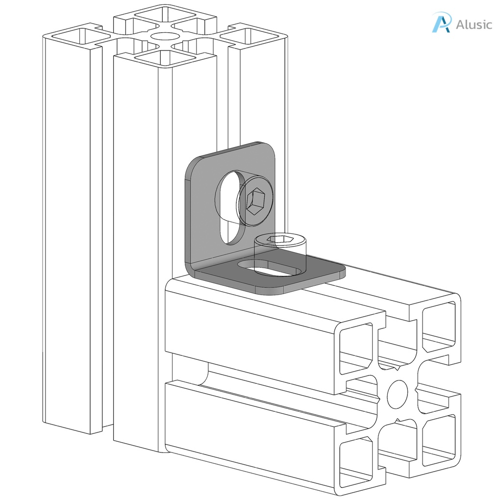 Alusic 30x30 bracket