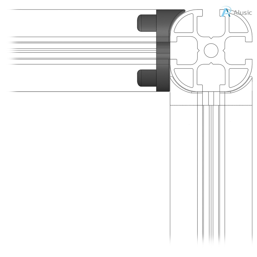 Alusic 30x30 single reference joint