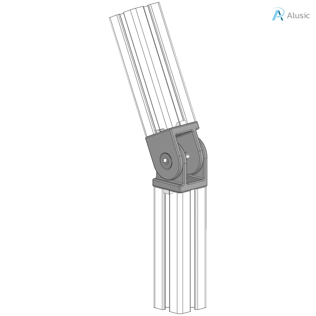 Alusic 30x30 swivel joint