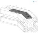 Alusic 30° miter connector