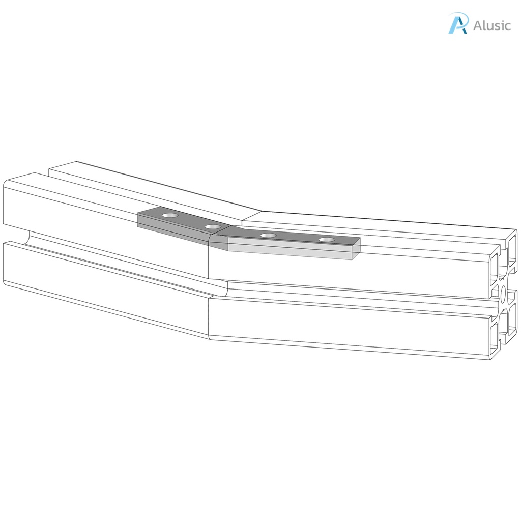 Alusic 30° miter connector