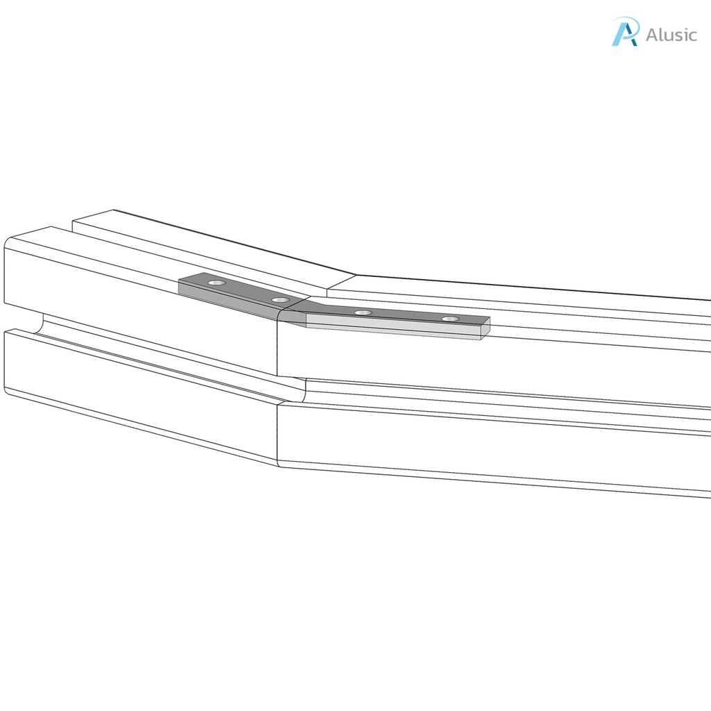 Alusic 30° miter connector