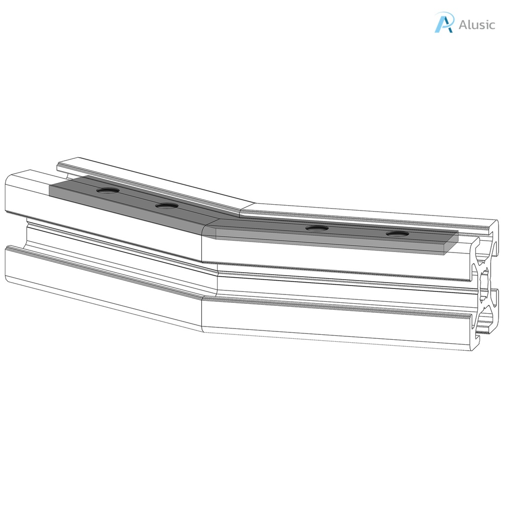 Alusic 30° miter connector