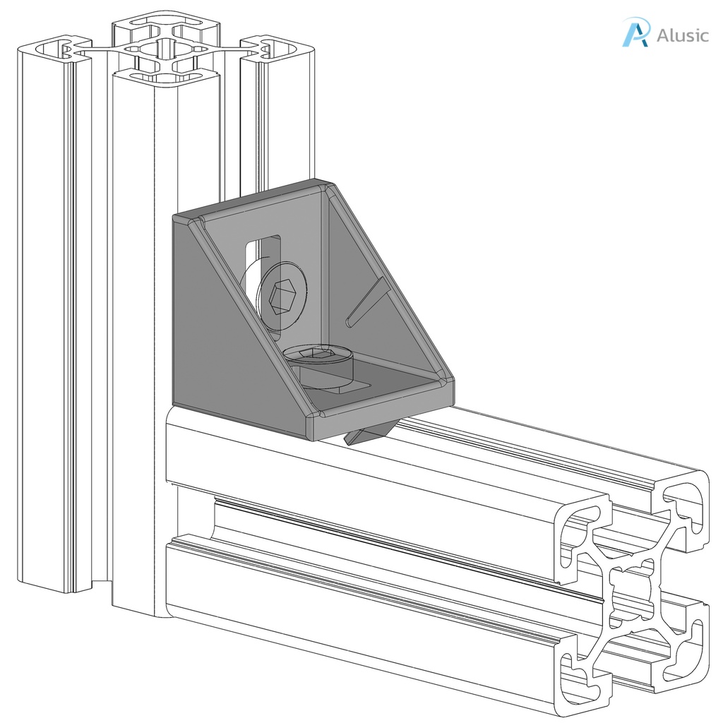 Alusic 36x36 bracket