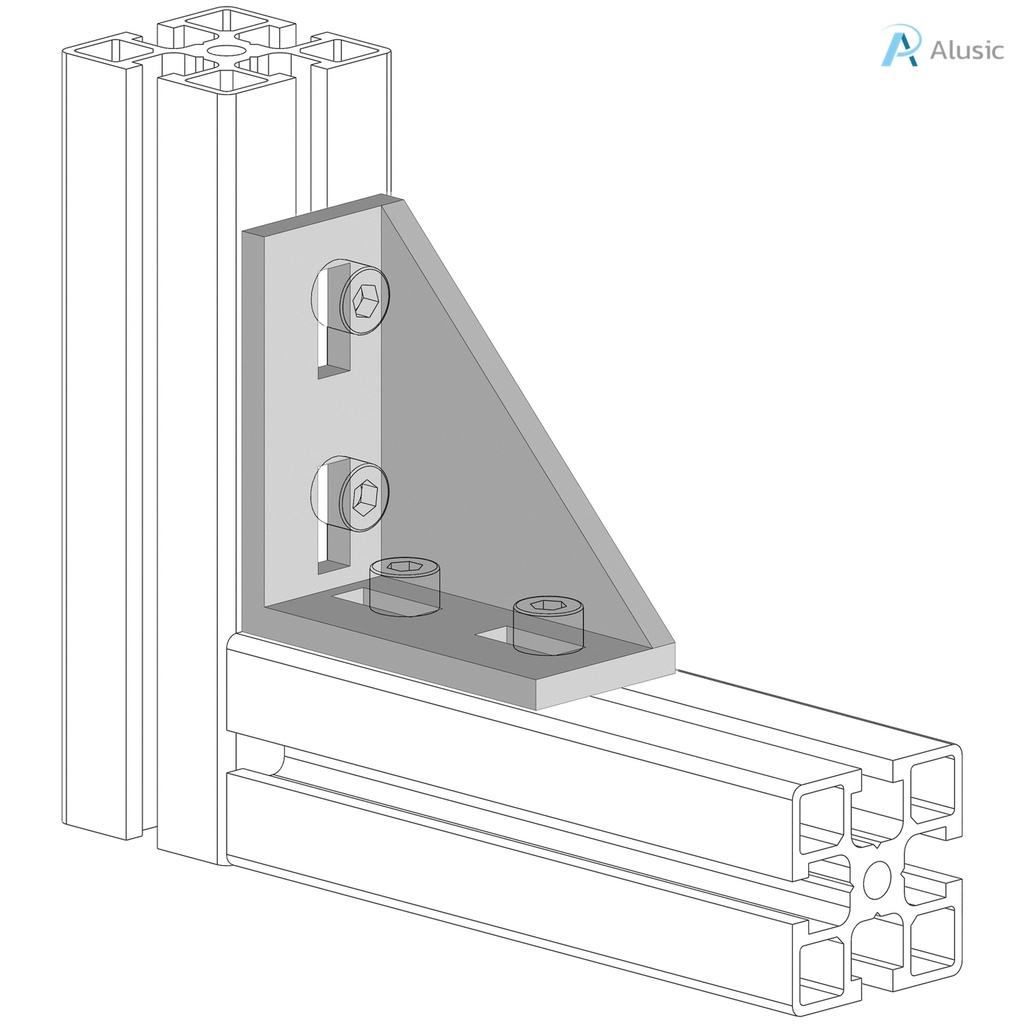 Alusic 37x78 bracket