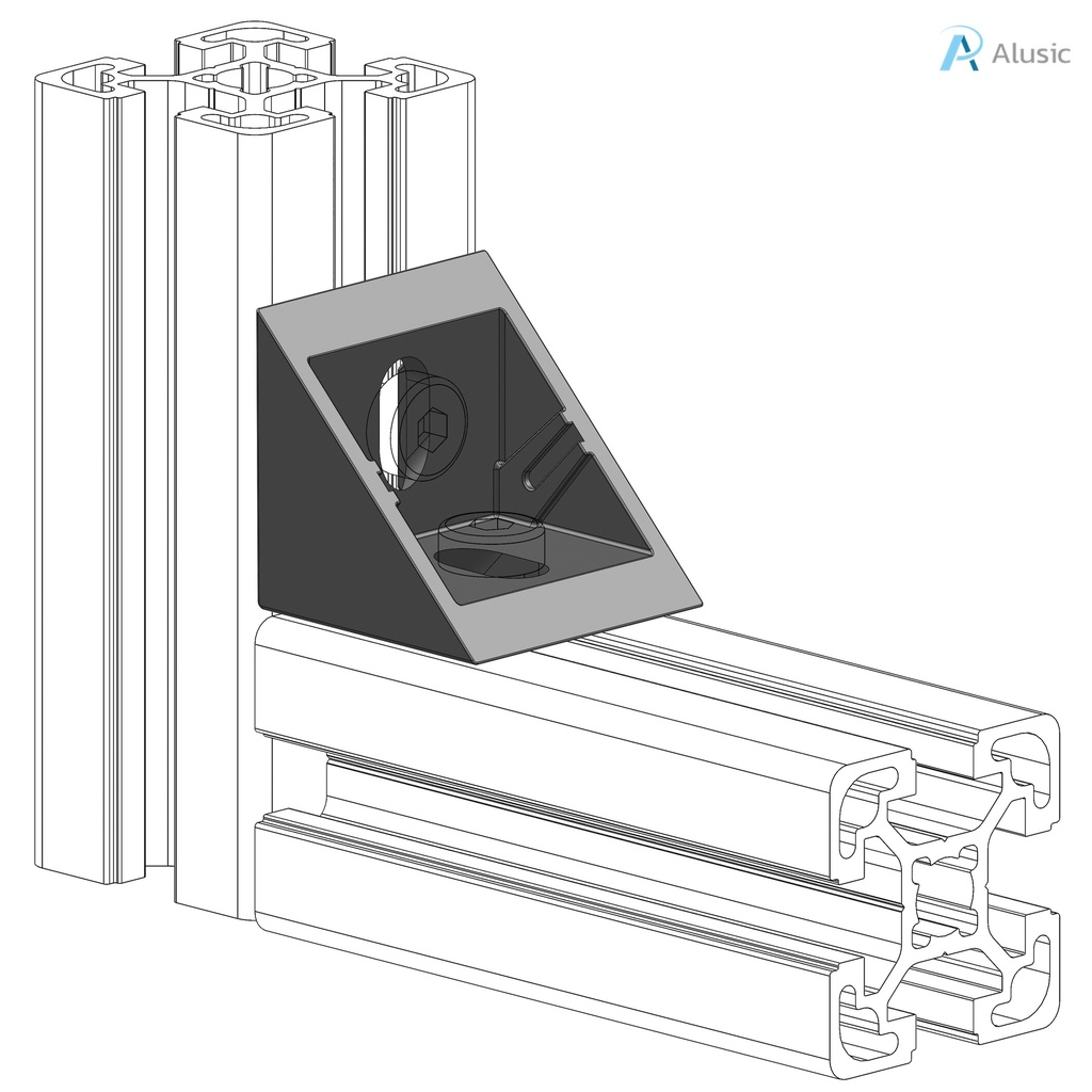 Alusic 40x40 bracket