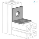 Alusic 40x40 bracket
