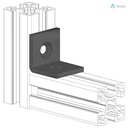 Alusic 40x40 bracket