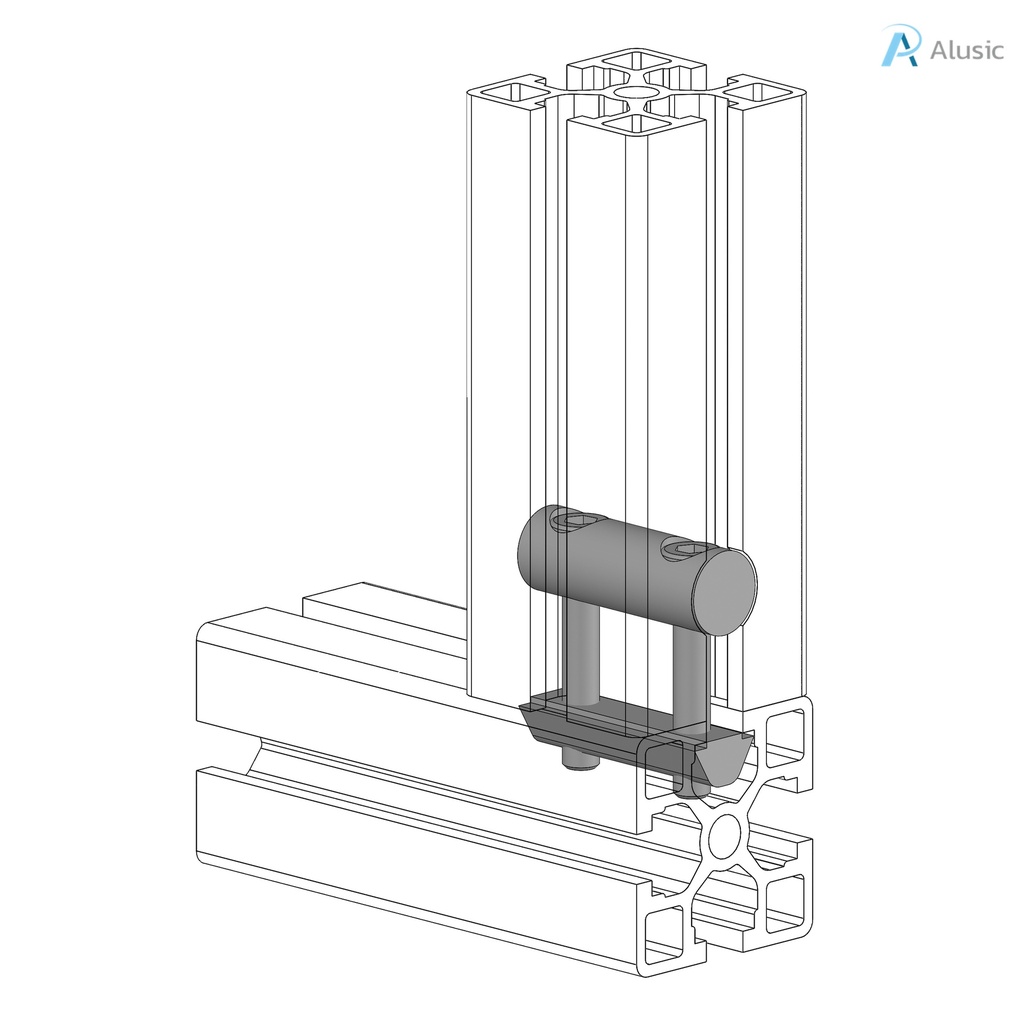 Alusic 40x40 quick connector