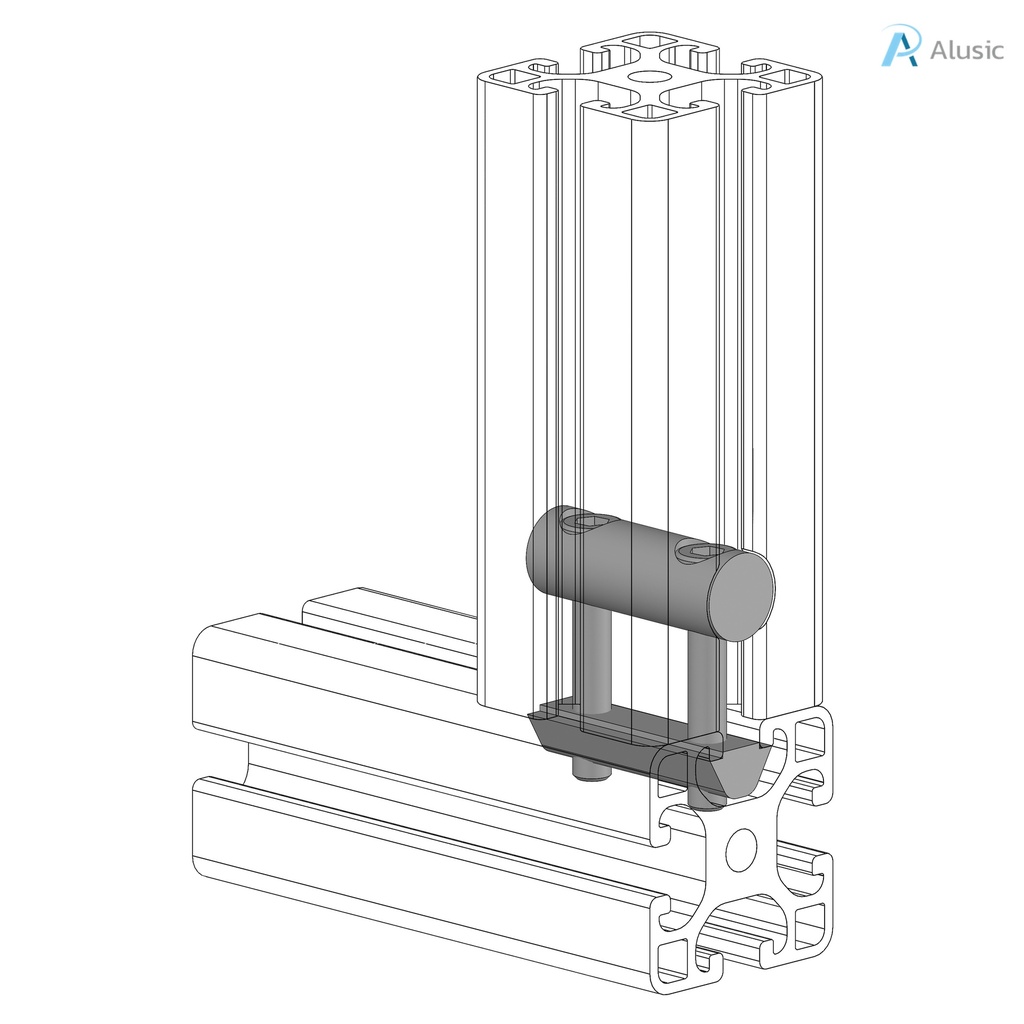 Alusic 40x40 quick connector