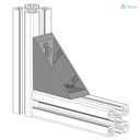 Alusic 40x80 bracket