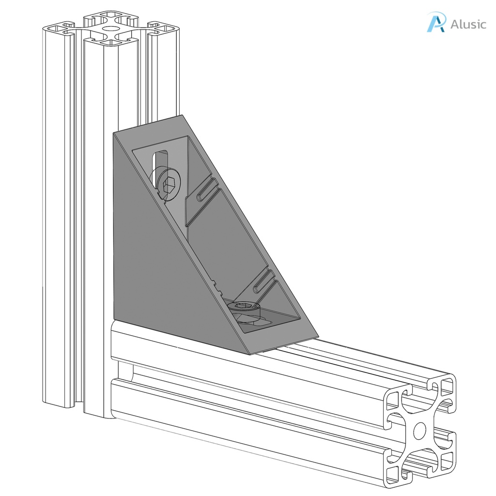 Alusic 40x80 bracket