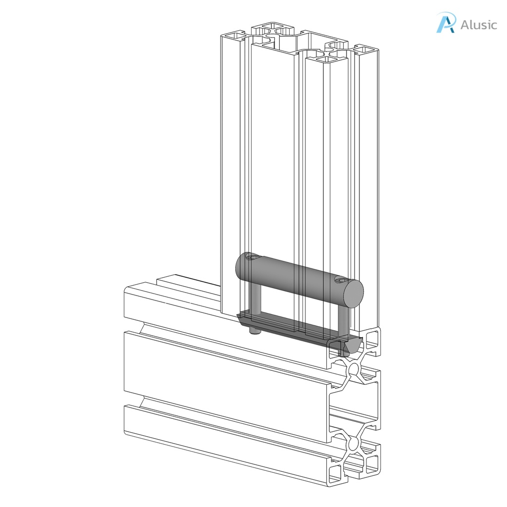 Alusic 40x80 quick connector