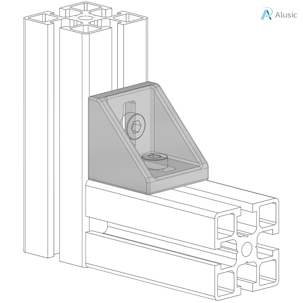 Alusic 43x43 bracket