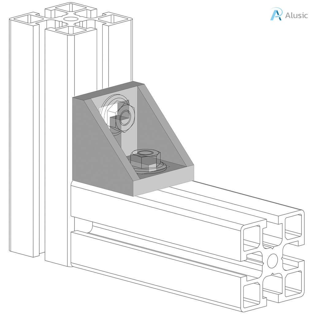 Alusic 43x43 bracket
