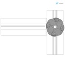Alusic 45x45 adjustable joint