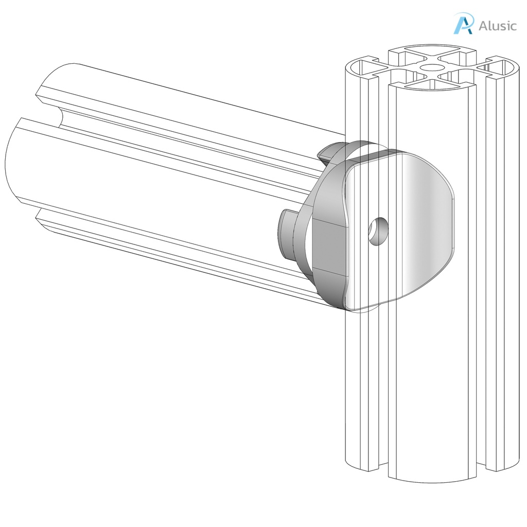 Alusic 45x45 adjustable joint