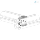 Alusic 45x45 joint double reference
