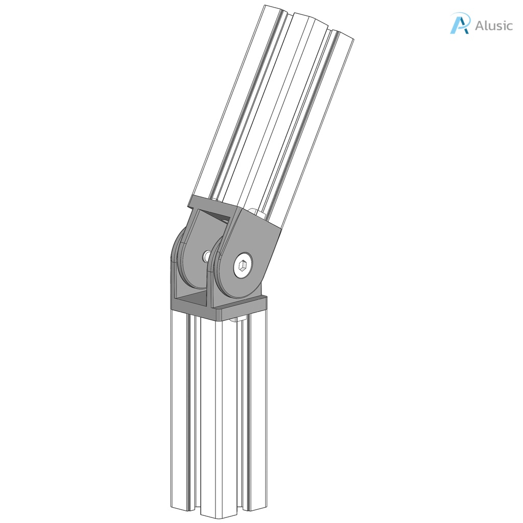 Alusic 45x45 swivel joint