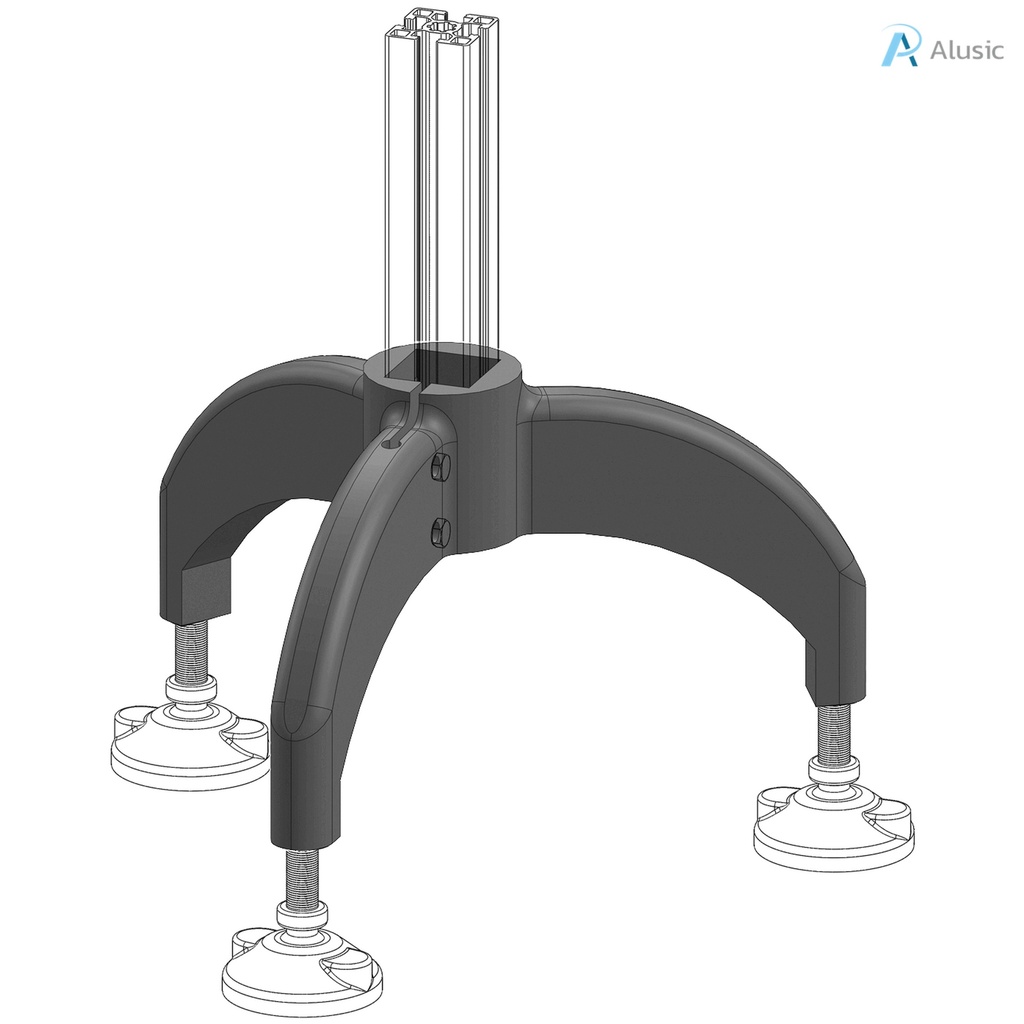 Alusic 45x45 tripod foot