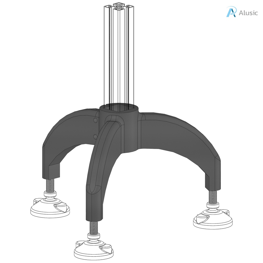 Alusic 45x45 tripod foot