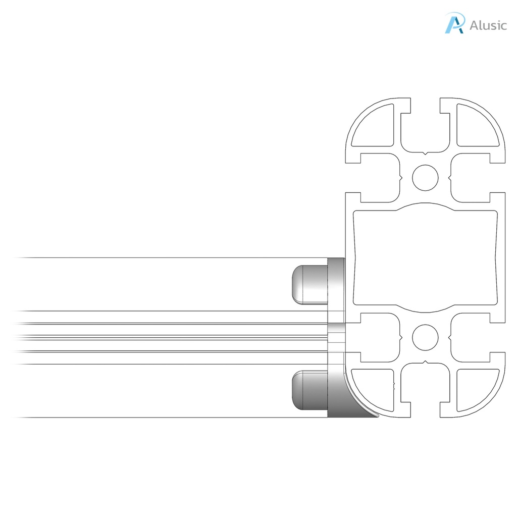 Alusic 45x90 single reference joint