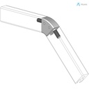 Alusic 45° angle connector