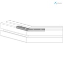 Alusic 45° miter connector
