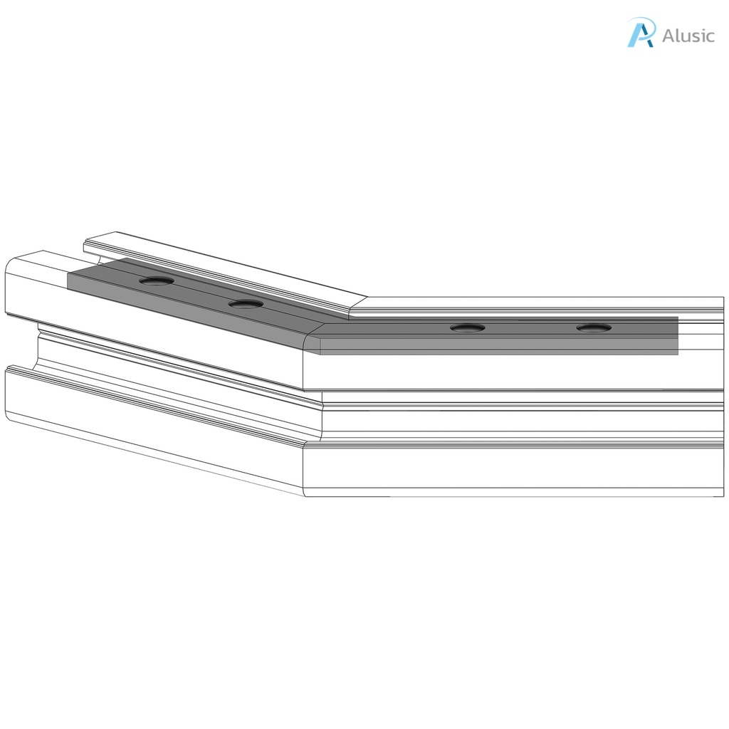 Alusic 45° miter connector