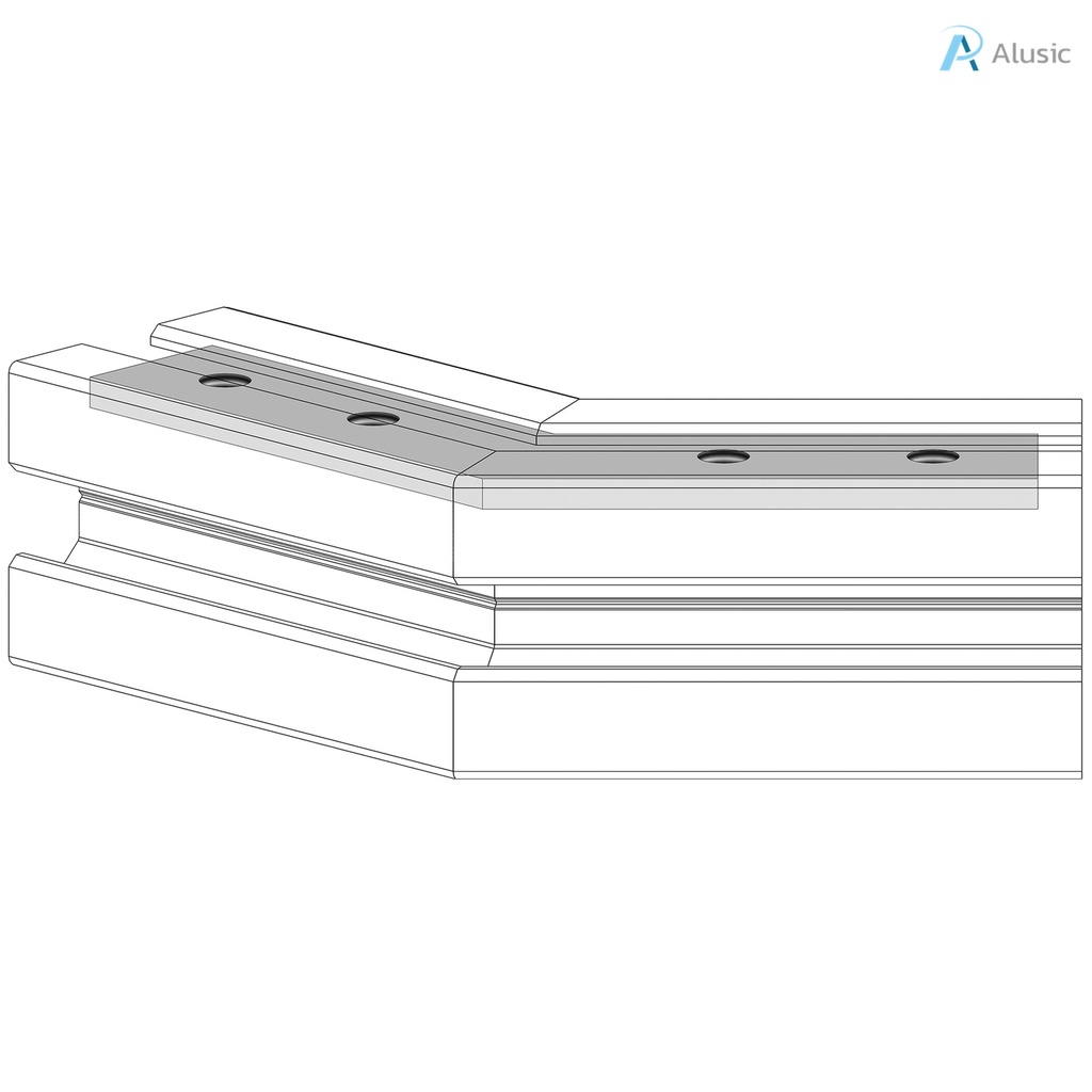 Alusic 45° miter connector