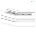 Alusic 45° miter connector