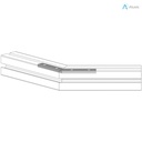 Alusic 45° miter connector