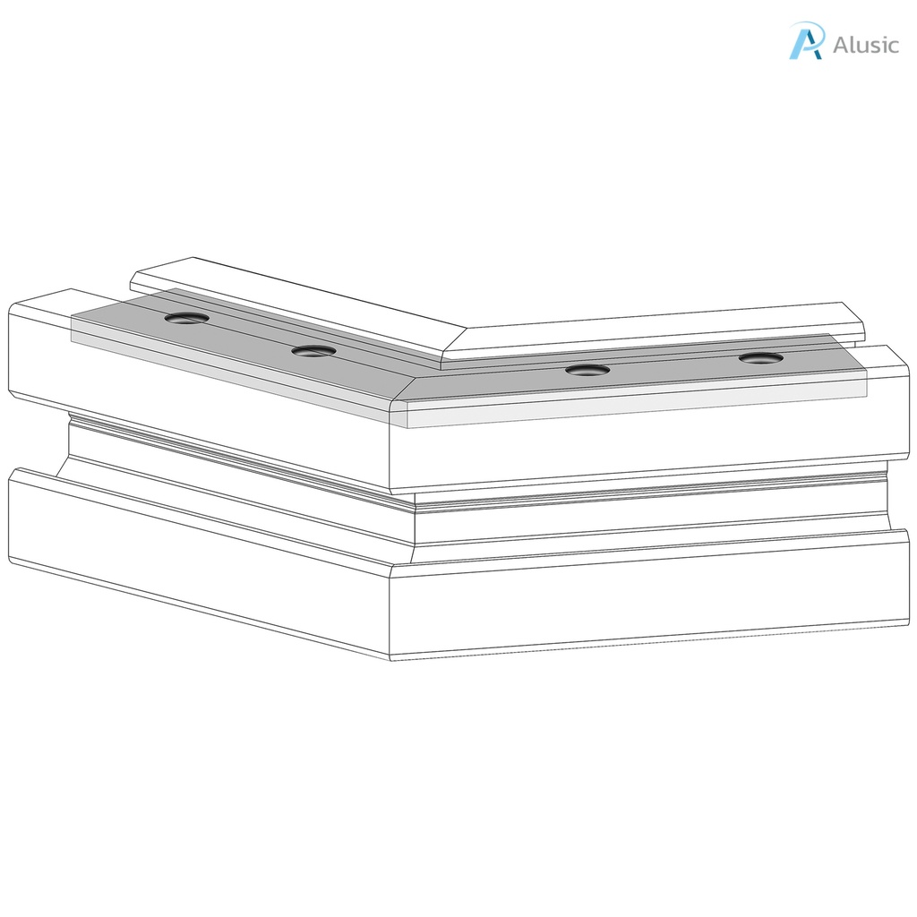 Alusic 60° miter connector