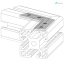 Alusic 60° miter connector