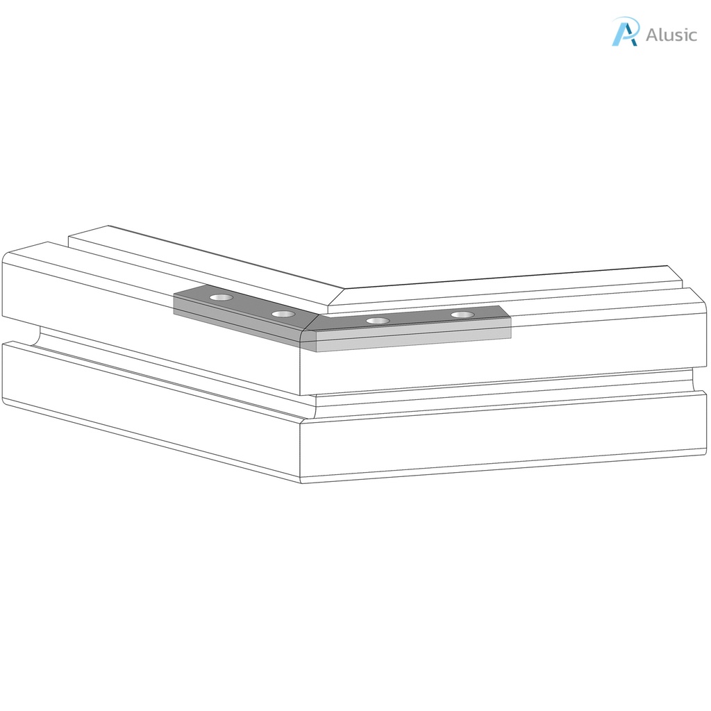 Alusic 60° miter connector