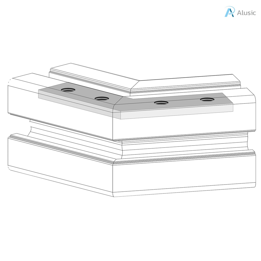 Alusic 60° miter connector